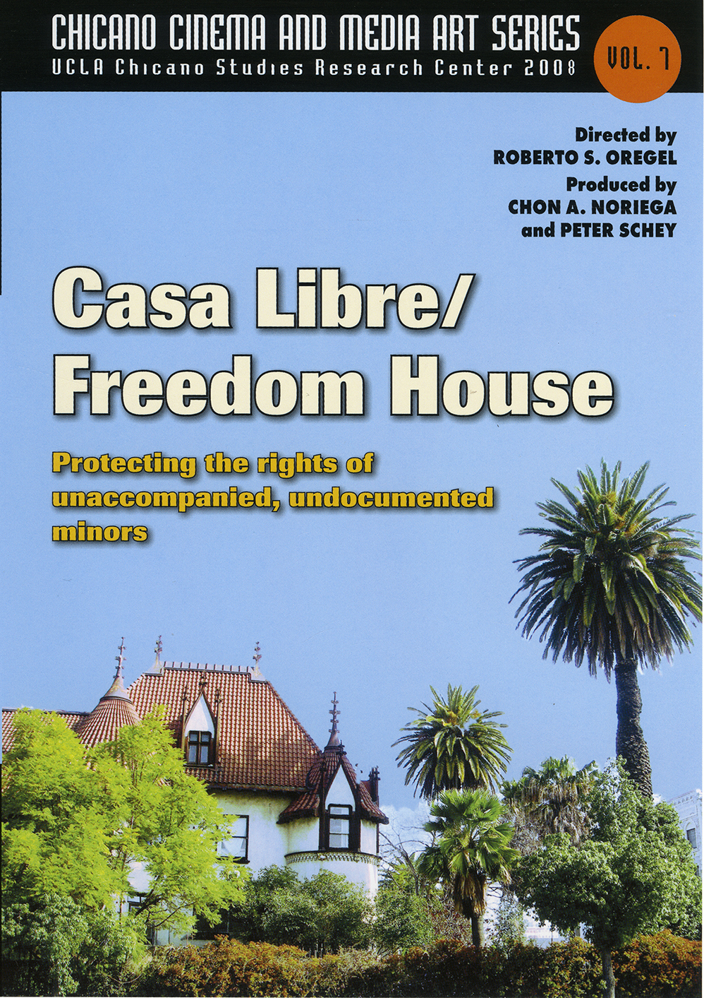DVD cover showing a photo of a large white and brown house surrounded by trees and a tall palm tree under a blue sky.