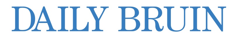 Daily Bruin logo with the publication name in large light blue text on a white background.