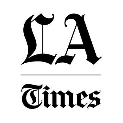 Los Angeles Times logo featuring black stylized text on a white background.