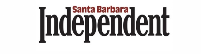 Santa Barbara Independent logo in black and red text on a white background.