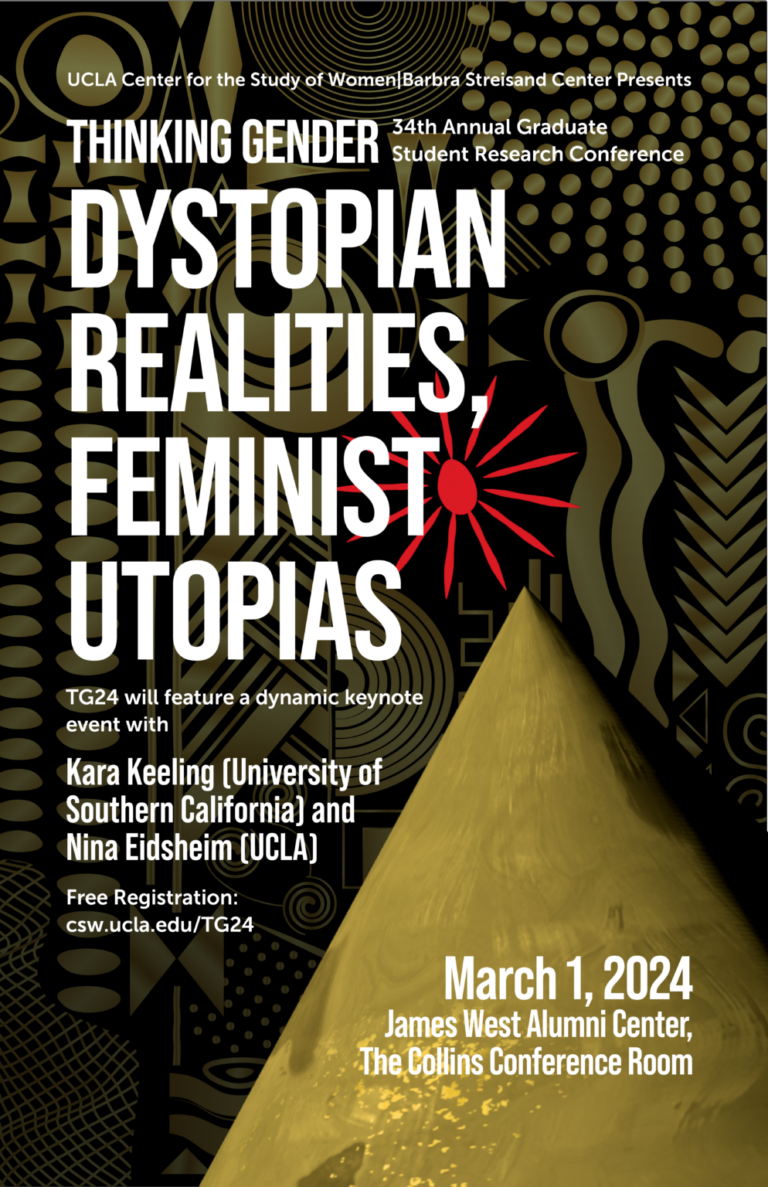 Conference: “Thinking Gender: Dystopian Realities, Feminist Utopias”