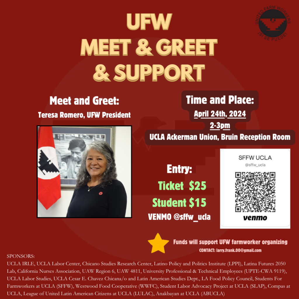 Meet & Greet: Teresa Romero, UFW President
