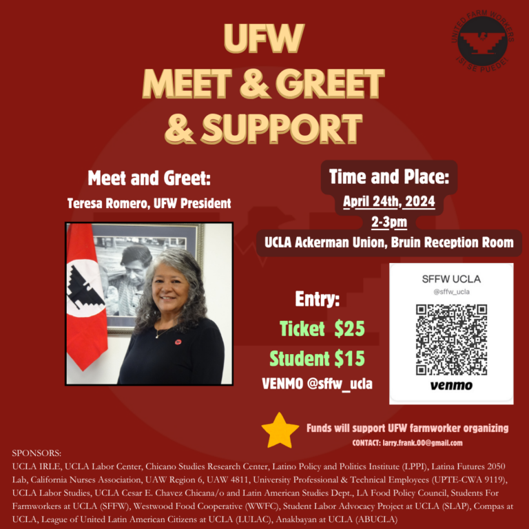 Meet & Greet: Teresa Romero, UFW President