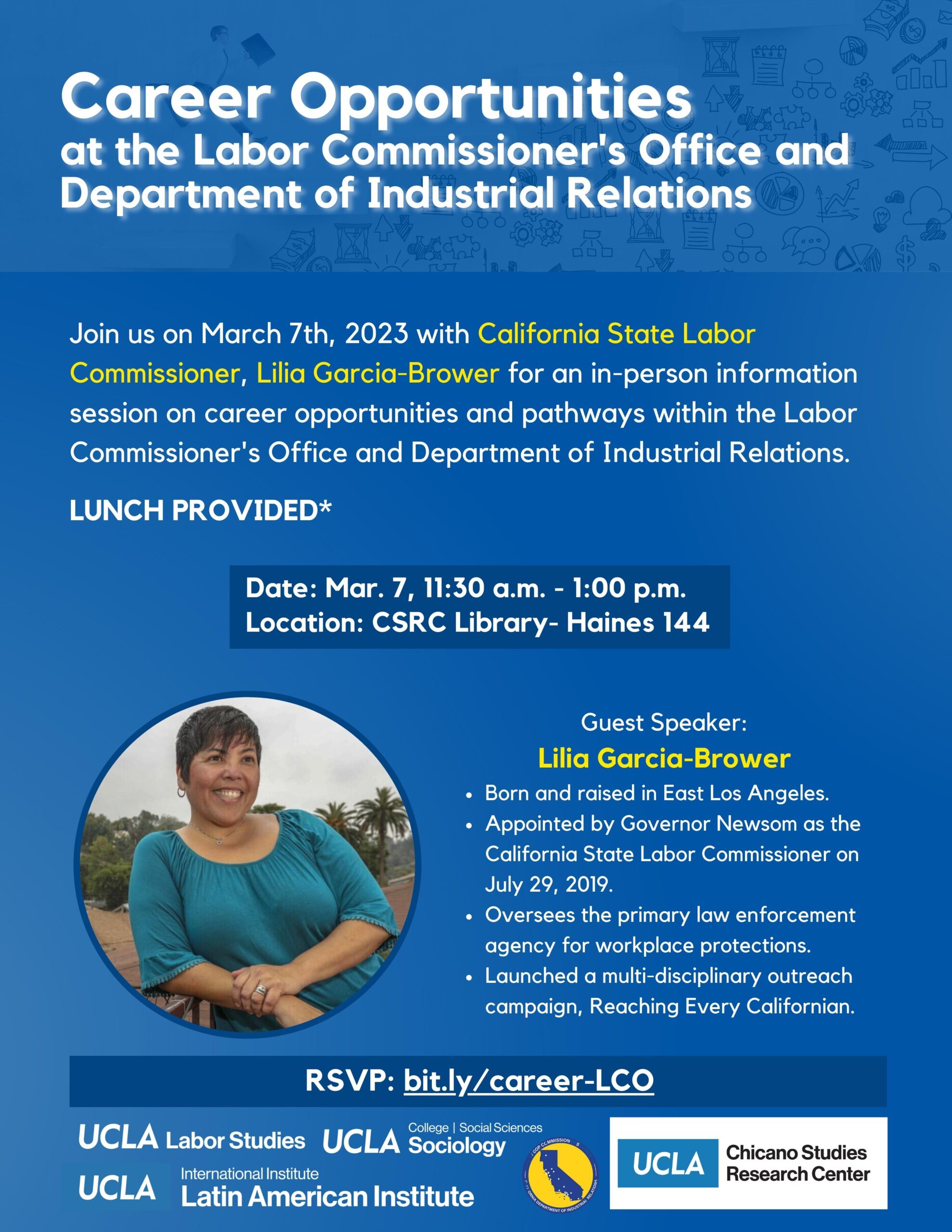 Information Session: Career Opportunities at the Labor Commissioner’s Office and Department of Industrial Relations