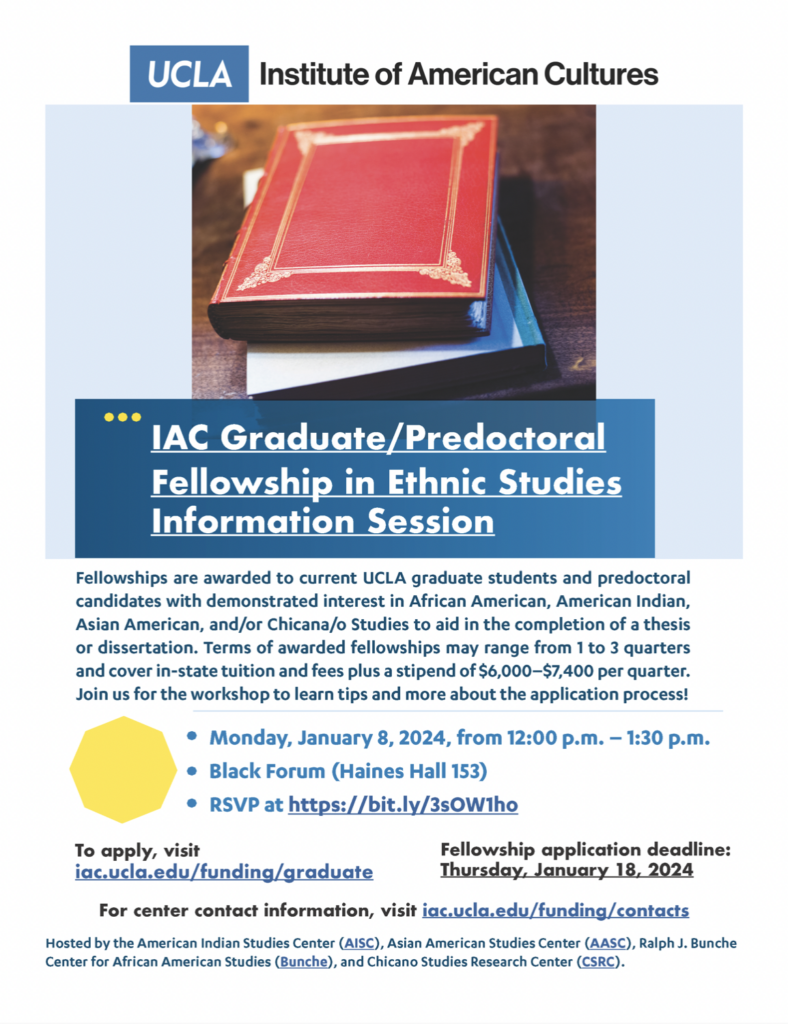 Info Session: IAC Graduate and Predoctoral Fellowship Program