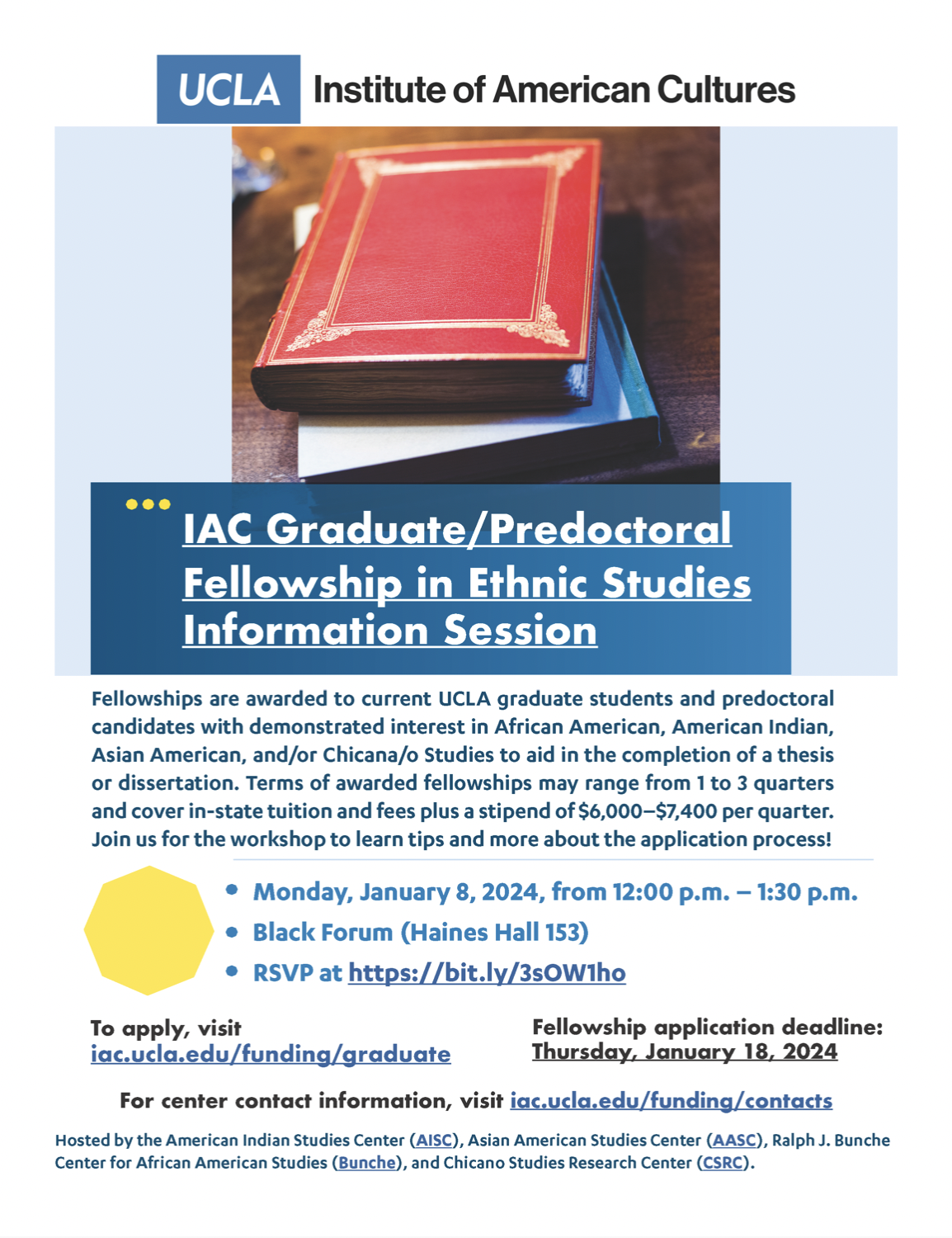 Info Session: IAC Graduate and Predoctoral Fellowship Program