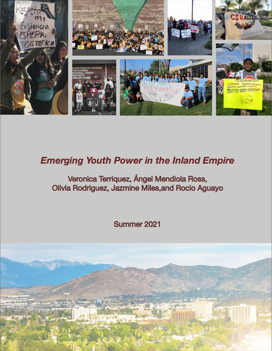 Terriquez Co-Authors Report on Youth Organizing in the Inland Empire
