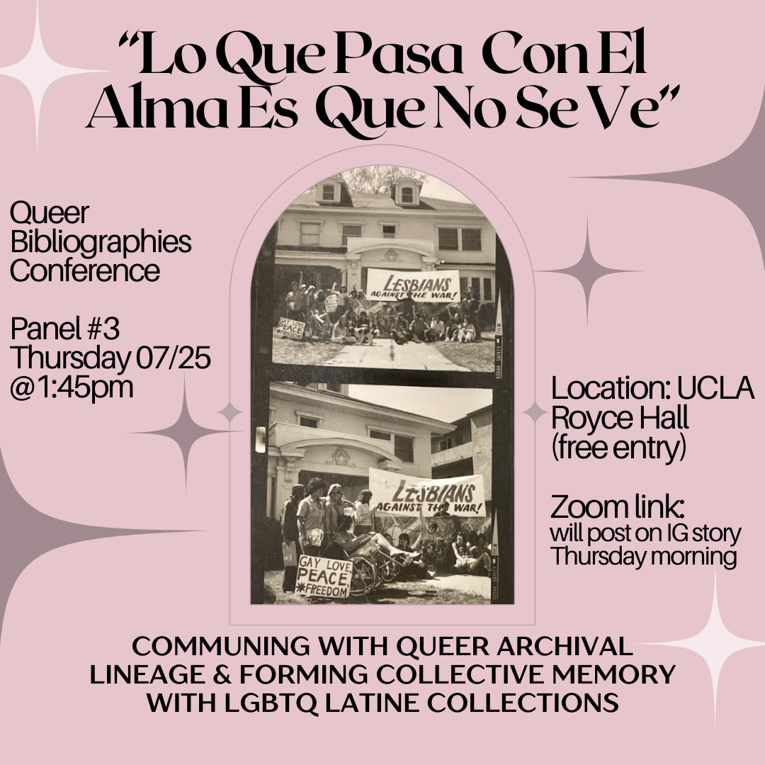 Talk: Jocelyne Sanchez presents “Lo que Pasa con el Alma es que No Se Ve”