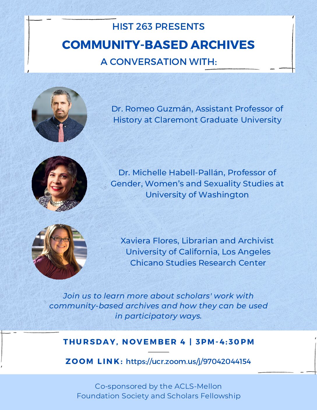 Panel: “Community-Based Archives”