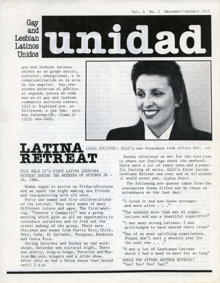 "Laura Esquival: A Latina Lesbian Activist's Archival Story"