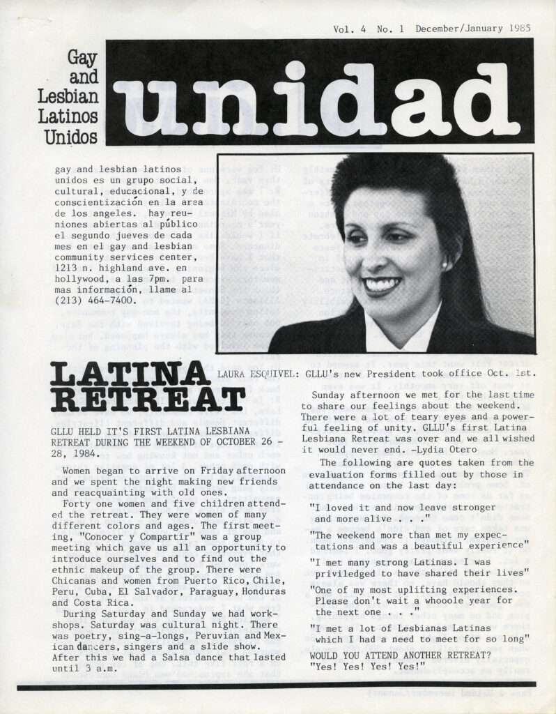 "Laura Esquival: A Latina Lesbian Activist's Archival Story"