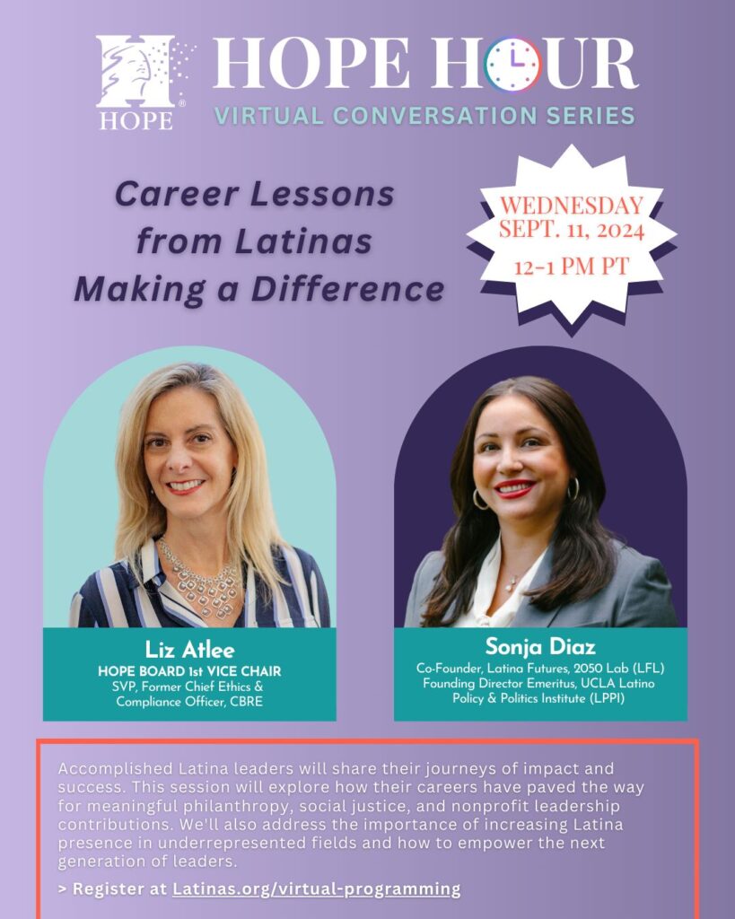 Panel: "HOPE Hour: Career Lessons from Latinas Making a Difference"