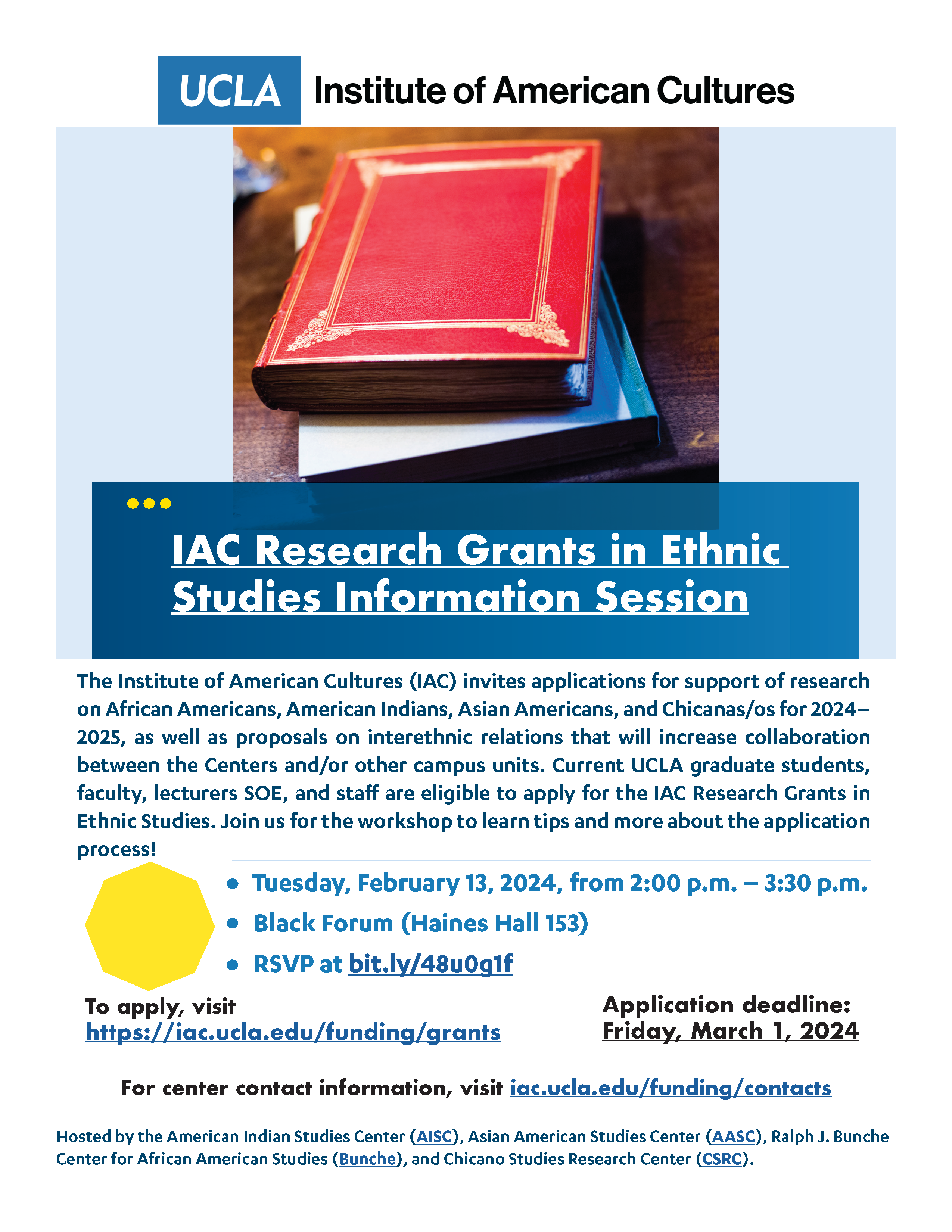 Info Session: IAC Research Grants in Ethnic Studies