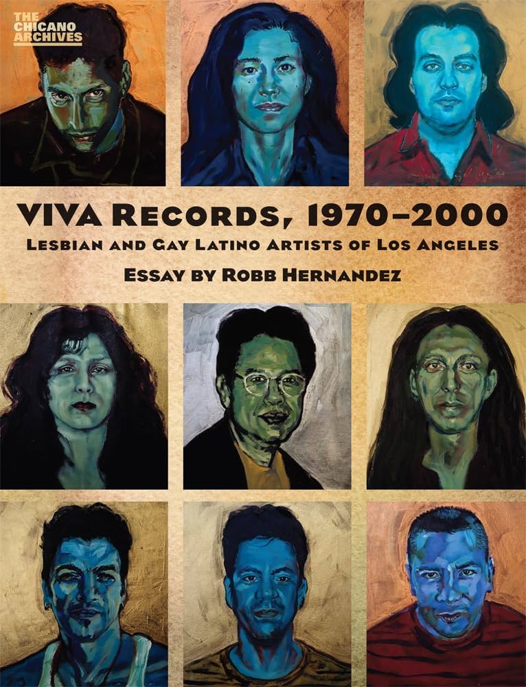 VIVA Records book cover with nine colorful painted portraits arranged in a grid with the title in black text.