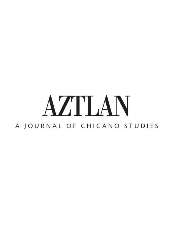Aztlán: A Journal of Chicano Studies logo with black text on a white background.