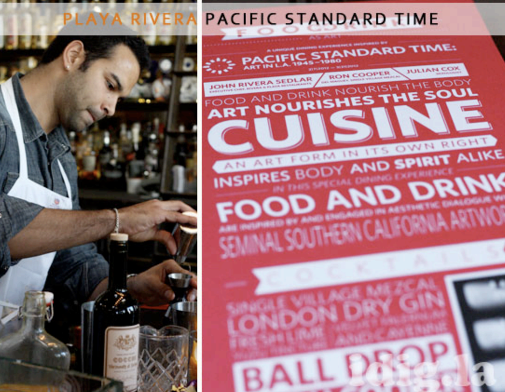 MEDIA: “Food and Drink as Art? Pacific Standard Time”