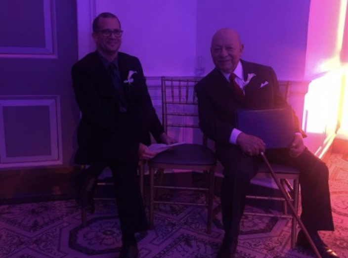 Chon Noriega and Tomás Ybarra-Frausto. Photo by Dolores Carrillo Garcia