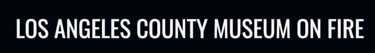 Los Angeles County Museum on Fire logo