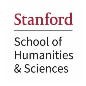 Stanford School of Humanities & Sciences logo with red and black text on a white background.
