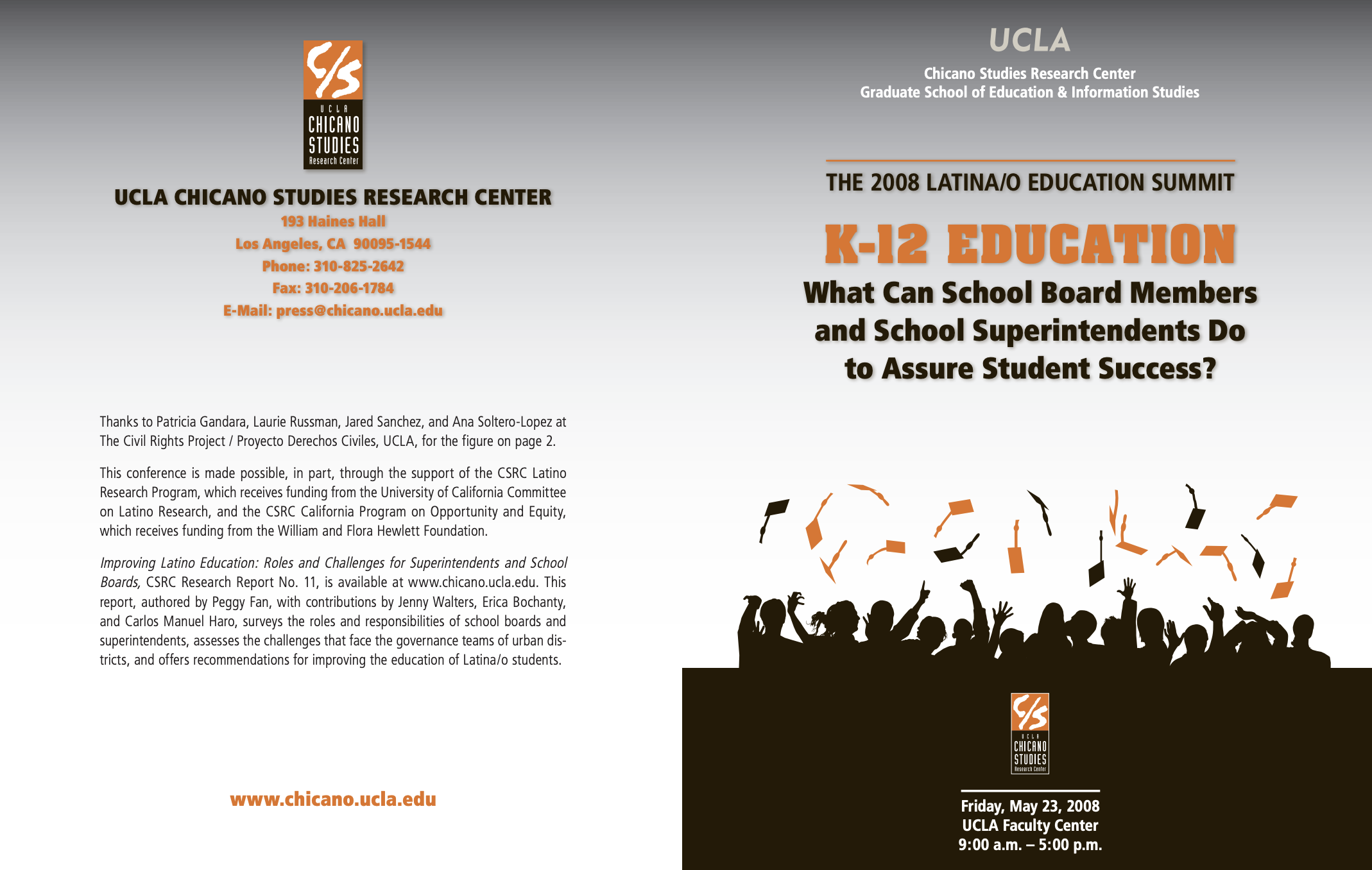 2008 CSRC Latina/o Education Summit
