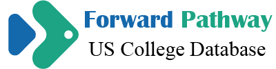 Forward Pathway US College Database logo with blue and green arrow symbols, and blue, green, and black text on. a white background.