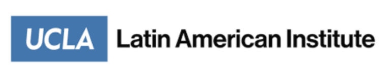 UCLA Latin American Institute logo with white UCLA text in a blue box and black institute name on a white background.