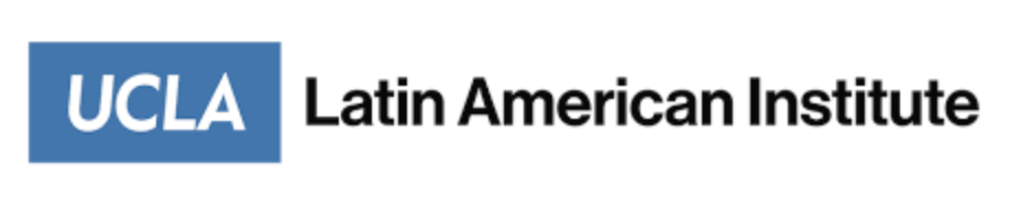 UCLA Latin American Institute logo with white UCLA text in a blue box and black institute name on a white background.