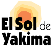 El Sol de Yakima logo with black text and a yellow and orange sun rising behind the name.